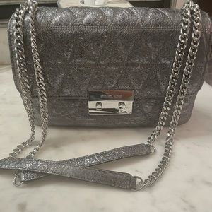 Michael Kors silver handbag